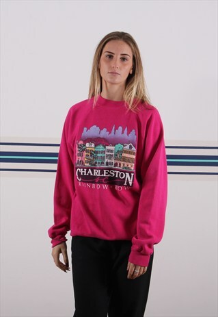 CHARLESTON RAINBOW ROW SWEATSHIRT