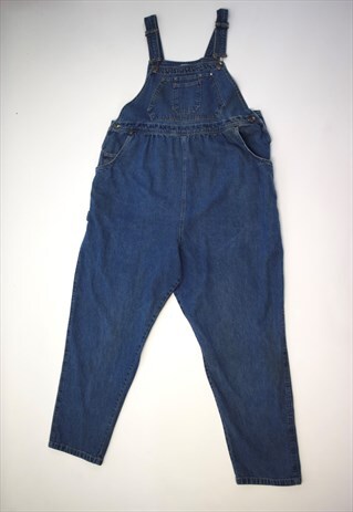 VINTAGE 90S DUO MATERNITY BLUE DENIM DUNGAREES