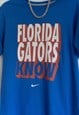 VINTAGE NIKE 'FLORIDA GATERS KNOW' SLOGAN BLUE T-SHIRT