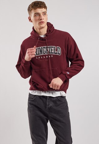 VINTAGE CHAMPION SPRINGFIELD COLLEGE HOODIE
