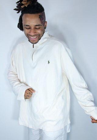 RALPH LAUREN 1/4 ZIP SWEATSHIRT