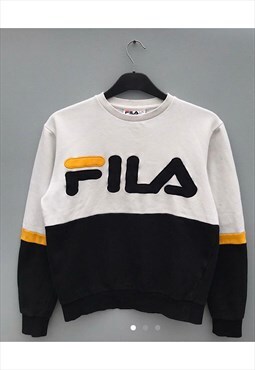 Retro Fila y2K multicoloured sweatshirt XS