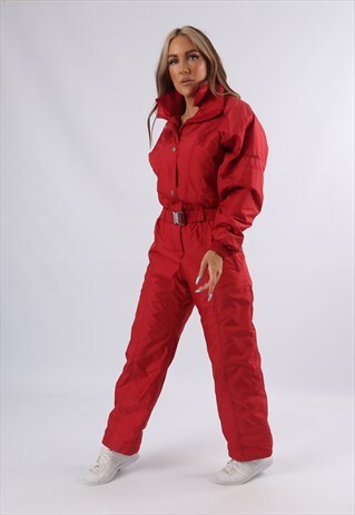 VINTAGE FUSALP FULL SKI SUIT SNOW SPORTS UK 8 XS (8BJ)