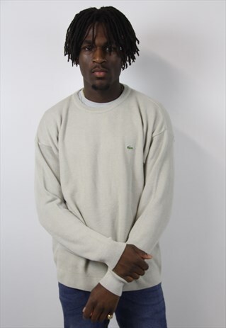 VINTAGE LACOSTE BEIGE JUMPER