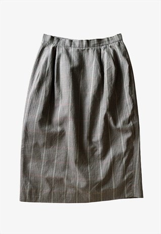 Vintage 80s Women's Burberry Check Pencil Skirt
