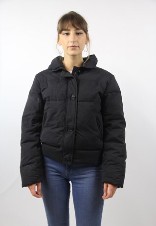 VINTAGE SERGIO TACCHINI BLACK PUFFER JACKET