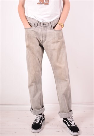 LEVI'S 514 MENS VINTAGE JEANS W33 L32 GREY 90S