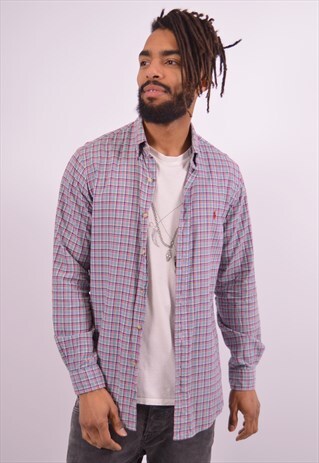 VINTAGE POLO RALPH LAUREN SHIRT CHECK MULTI