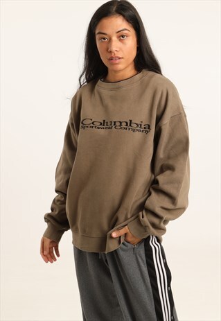 VINTAGE COLUMBIA EMBROIDERED SPELLOUT SWEATSHIRT