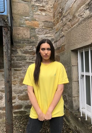 VINTAGE NAUTICA OVERSIZED UNISEX TEE YELLOW