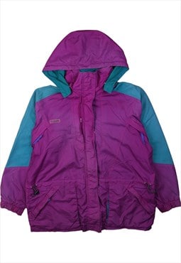 Vintage 90's Columbia Windbreaker Hooded Full Zip Up