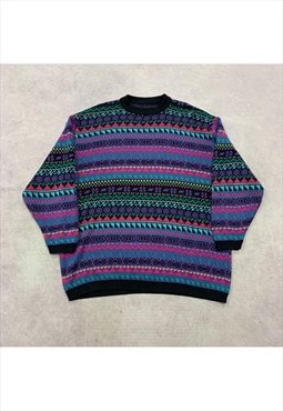 Vintage Knitted Jumper Women's XL