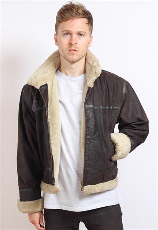 VINTAGE AVIATOR SHEEP SKIN JACKET