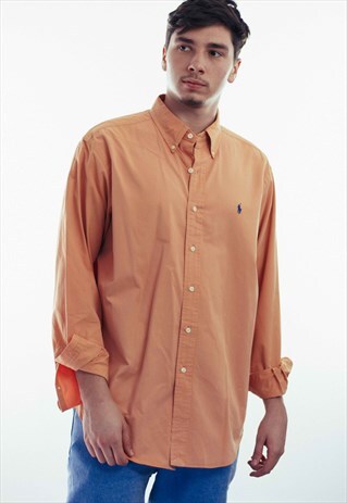 VINTAGE POLO RALPH LAUREN LOGO SHIRT 90S XL 12.1