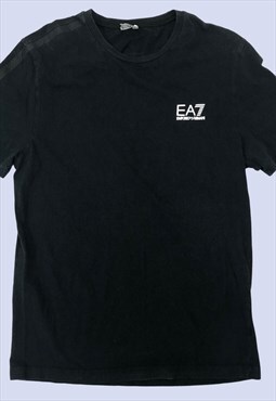 Black T-Shirt Mens XXL Short Sleeves Cotton Material