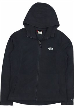 Vintage 90's The North Face Fleece Spellout Zip Up Hooded