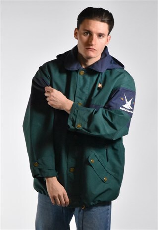 VINTAGE 1980S HELLY HANSEN TWIN SAILS SAILING JACKET