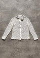Preloved white lace shirt 