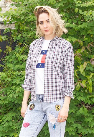 VINTAGE HILFIGER CHECK PETITE SHIRT