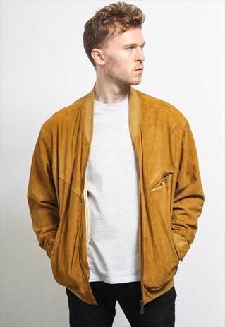 VINTAGE SUEDE BOMBER JACKET