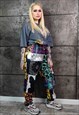 DOG PRINT JOGGERS HANDMADE LEOPARD PANTS TARTAN OVERALLS