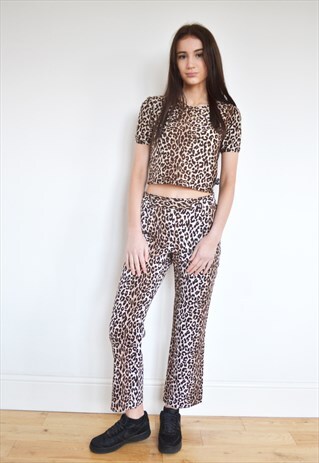 RARE D&G LEOPARD ANIMAL PRINT CO ORD SUIT