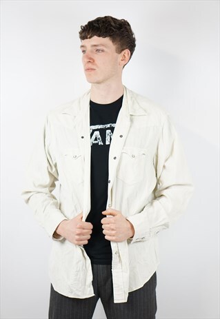 VINTAGE POLO RALPH LAUREN CREAM CORD SHIRT