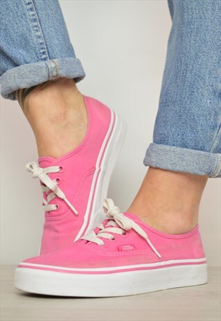 VINTAGE 90S VANS PINK SKATE SHOES TRAINERS SNEAKERS PREPPY