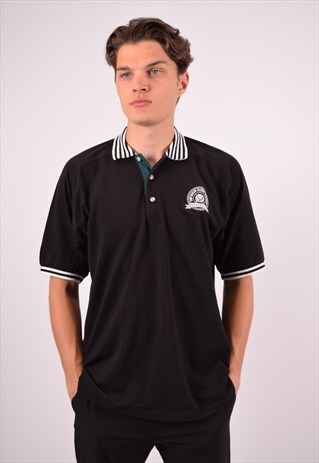 VINTAGE FILA POLO SHIRT BLACK