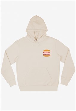 Flamin Hotline Unisex Burger Hoodie in Vanilla