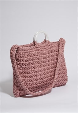 Eco Mama cross body bag dusty pink
