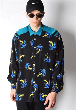 VINTAGE 90S PALM TREE LONG SLEEVE SHIRT