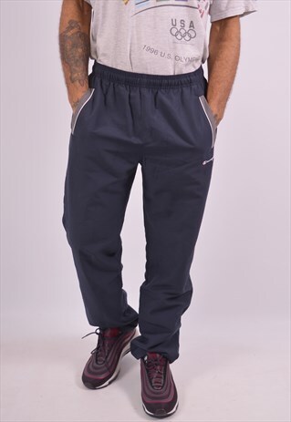 VINTAGE CHAMPION TRACKSUIT TROUSERS NAVY BLUE