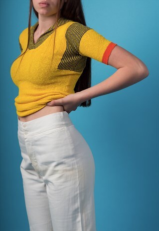 YELLOW 70S KNIT