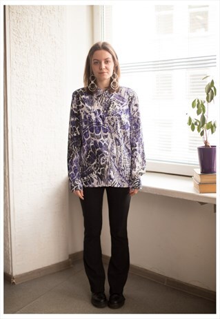 VINTAGE 90'S SNAKE SKIN PRINT SHIRT