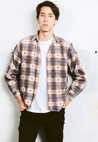 VINTAGE AZTEC PATTERN SHIRT