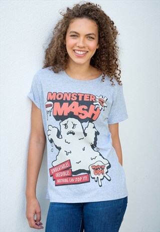 MONSTER MASH WOMEN'S SLOGAN T SHIRT