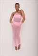 Kams Collection pink glitter maxi