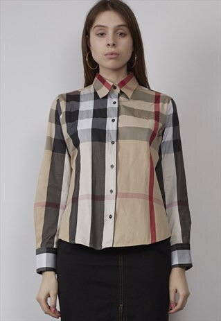 RARE VINTAGE 90'S BURBERRY OVERSIZED TARTAN CHECK SHIRT