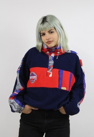 VINTAGE 90S FLEECE HALF ZIP JUMPER
