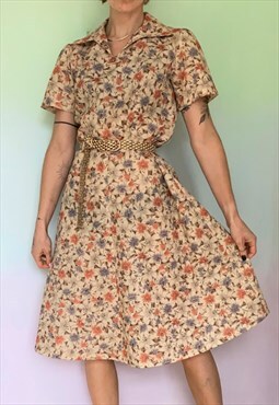 Floral Print Shift Dress