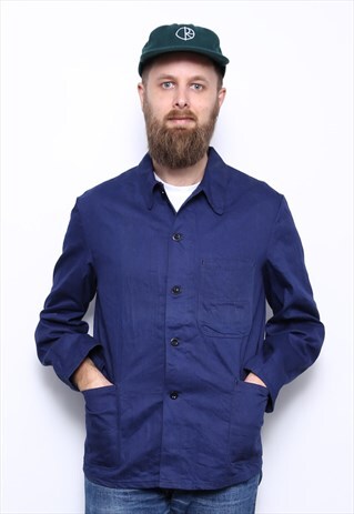 VINTAGE BLUE WORK/CHORE JACKET COAT