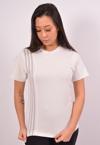 VINTAGE ADIDAS T-SHIRT TOP WHITE