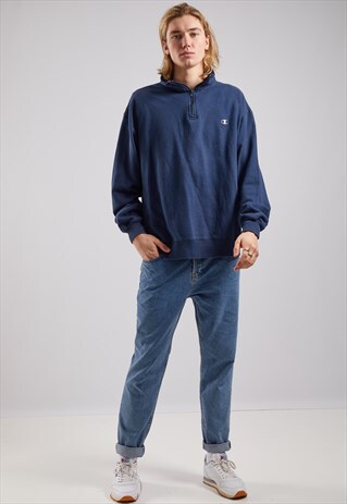 VINTAGE CHAMPION 1/4 ZIP UP SWEATSHIRT