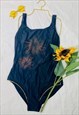 VINTAGE 90'S Y2K FIREWORK PRINT LOW BACK SWIMSUIT