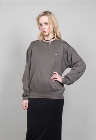 90'S MOSS GREEN VINTAGE CHAMPION SWEATER