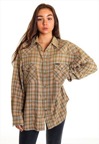 VINTAGE WRANGLER FLANNEL SHIRT S847