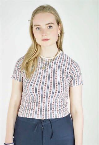 VINTAGE 90S FLORAL T SHIRT TOP