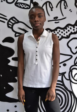 WHITE BURBERRY BRIT VEST