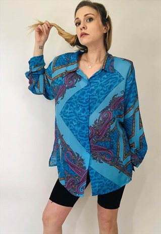 PAISLEY OVERSIZED BLOUSE